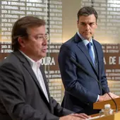 Pedro Sánchez y Guillermo Fernández Vara Pedro Sánchez y Guillermo Fernández Vara
