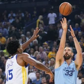 Marc Gasol lanza a canasta ante los Warriors Marc Gasol lanza a canasta ante los Warriors