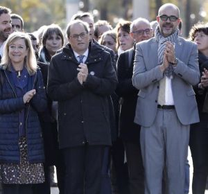 Miquel Buch, acompañado por Quim Torra y el resto del Govern a su llegada al TSJC Miquel Buch, acompañado por Quim Torra y el resto del Govern a su llegada al TSJC