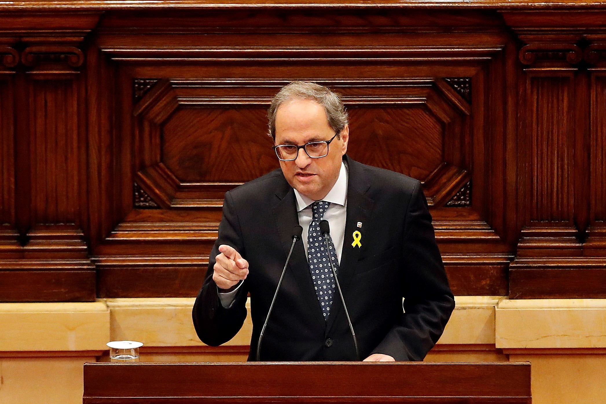 Quim Torra retira "cualquier apoyo" a Sánchez y buscará "mediación" internacional Quim Torra retira "cualquier apoyo" a Sánchez y buscará "mediación" internacional