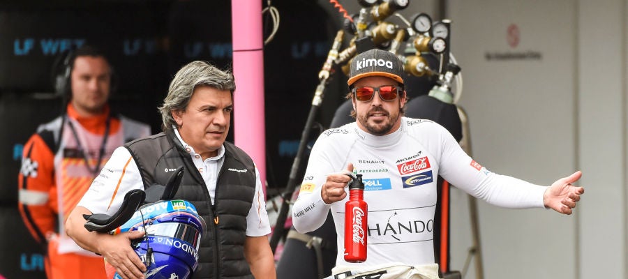 Fernando Alonso, durante el GP de México Fernando Alonso, durante el GP de México