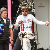 Fernando Alonso, durante el GP de México