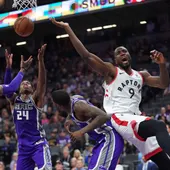 Serge Ibaka, en acción ante los Kings Serge Ibaka, en acción ante los Kings