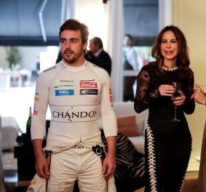 Fernando Alonso, en un acto promocional en Sao Paulo Fernando Alonso, en un acto promocional en Sao Paulo