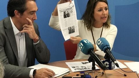 Ruben Ib&aacute;&ntilde;ez, diputado auton&oacute;mico del PP, y Bego&ntilde;a Carrasco, portavoz del PP Castell&oacute;n.