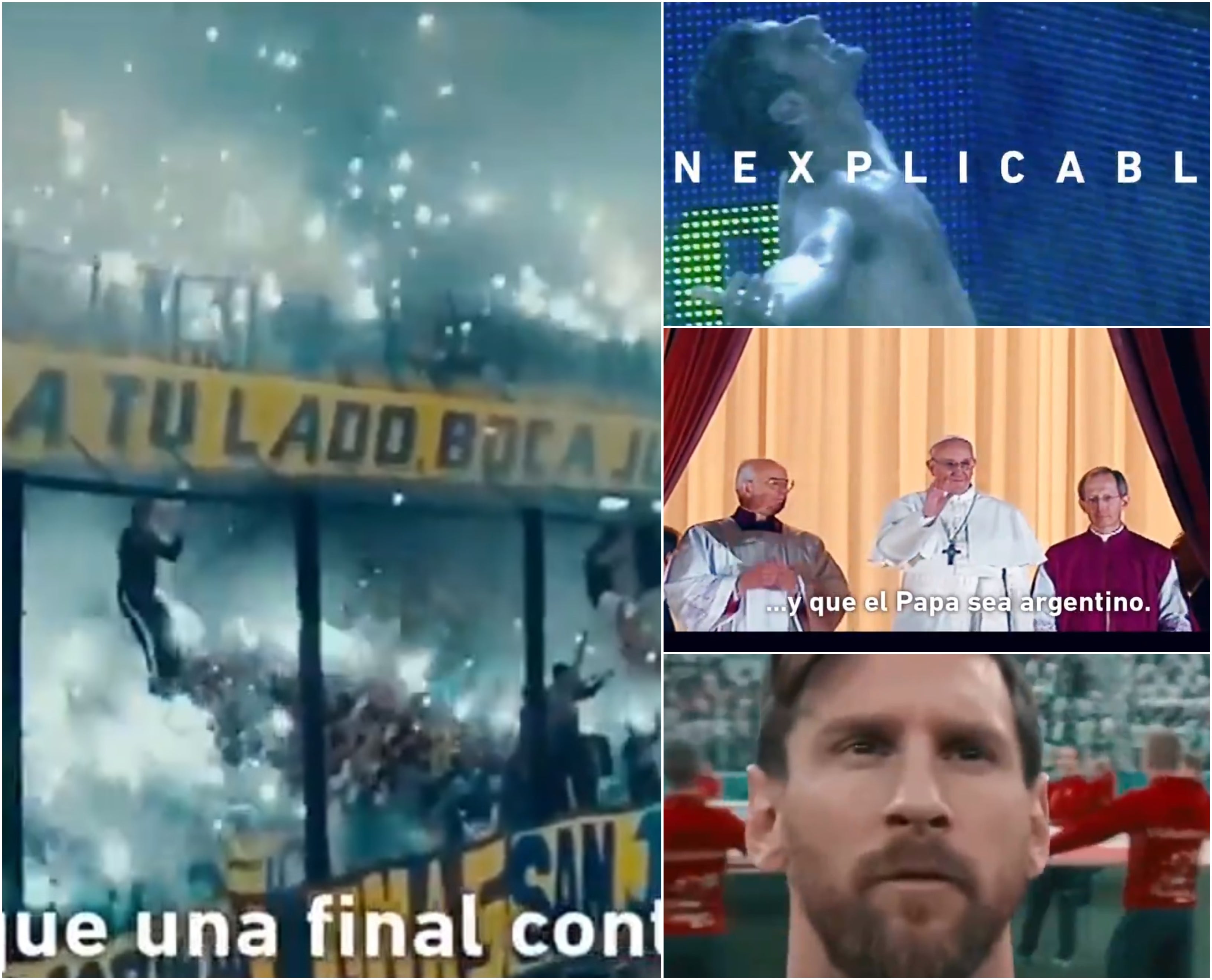 El espectacular vídeo de la AFA para promocionar la final de la Copa Libertadores: Maradona, Messi, el Papa Francisco... El espectacular vídeo de la AFA para promocionar la final de la Copa Libertadores: Maradona, Messi, el Papa Francisco...
