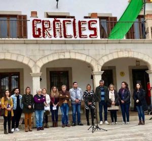 Minuto de silencio en Sant Llorenç un mes después de la tragedia Minuto de silencio en Sant Llorenç un mes después de la tragedia