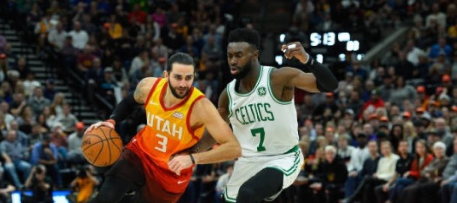 Ricky Rubio, en acción ante los Celtics Ricky Rubio, en acción ante los Celtics