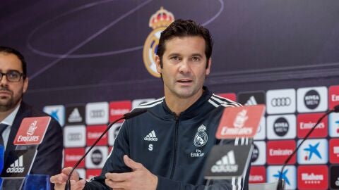 Santiago Solari, en rueda de prensa