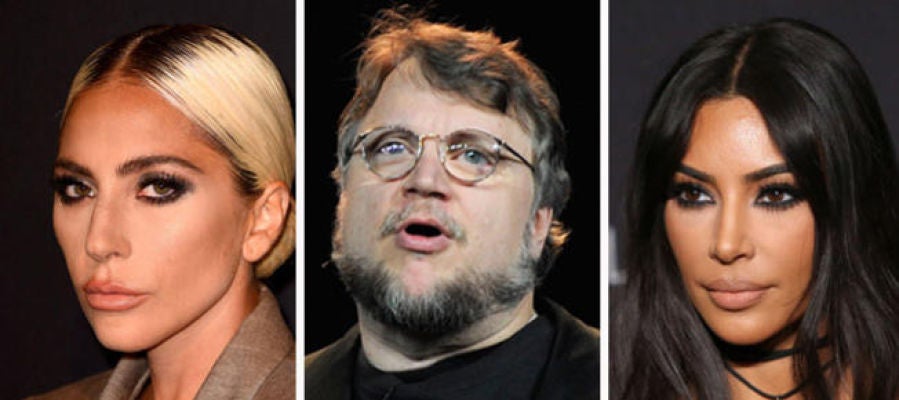 Lady Gaga, Guillermo del Toro y Kim Kardashian Lady Gaga, Guillermo del Toro y Kim Kardashian