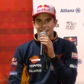 Marc Márquez, durante la fiesta en Cervera Marc Márquez, durante la fiesta en Cervera