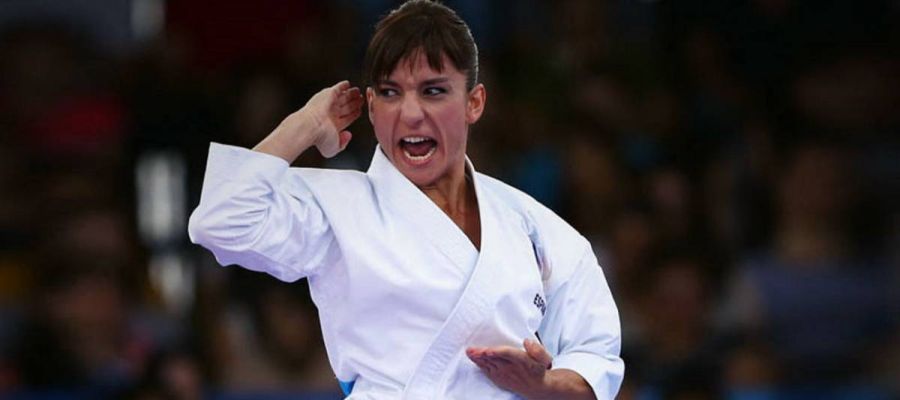 La karateca Sandra Sánchez. La karateca Sandra Sánchez.