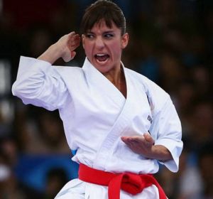 La karateca Sandra Sánchez. La karateca Sandra Sánchez.