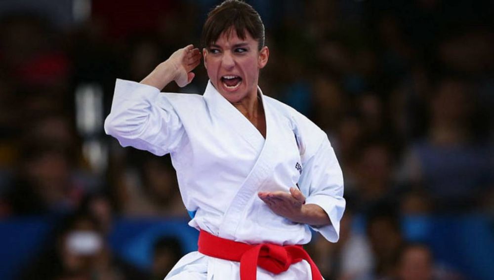 La karateca Sandra Sánchez. 