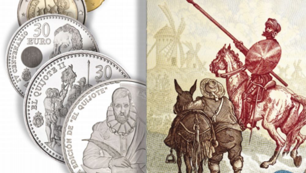 Monedas y dibujos que se podrán ver en la exposición