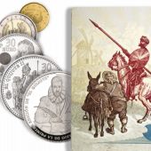Monedas y dibujos que se podrán ver en la exposición