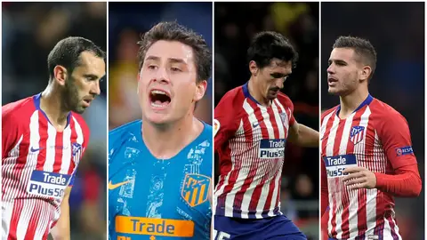 Los centrales del Atlético Los centrales del Atlético