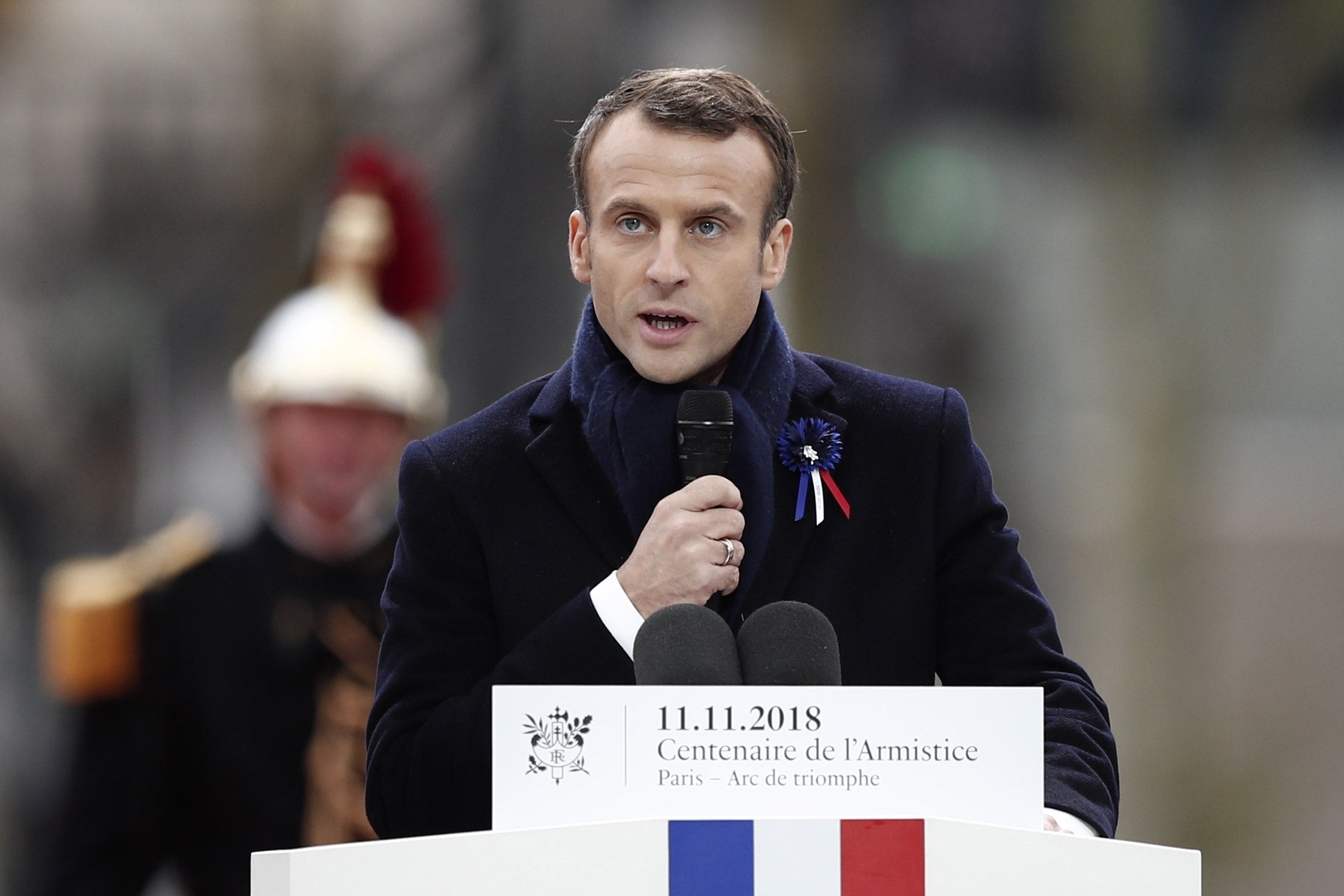 Macron condena el nacionalismo como "la antítesis del patriotismo" en el centenario del Armisticio Macron condena el nacionalismo como "la antítesis del patriotismo" en el centenario del Armisticio