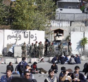 Manifestación en Kabul (Afganistán) Manifestación en Kabul (Afganistán)