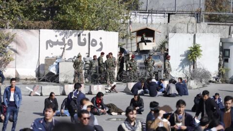 Manifestaci&oacute;n en Kabul (Afganist&aacute;n)