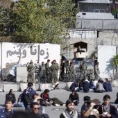 Manifestación en Kabul (Afganistán)