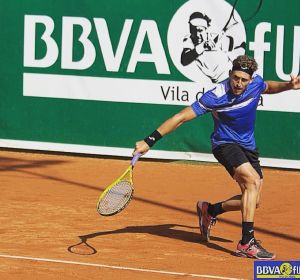 El tenista ilicitano Mario Vilella, en el Uruguay Open Internacional. El tenista ilicitano Mario Vilella, en el Uruguay Open Internacional.