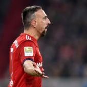 Ribery, durante un partido del Bayern