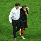 Daric, con Modric durante el Mundial de Rusia