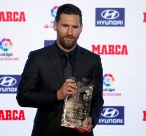 Leo Messi, Pichichi de la pasada temporada Leo Messi, Pichichi de la pasada temporada