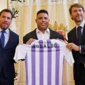 Ronaldo, en su presentación como máximo accionista del Valladolid