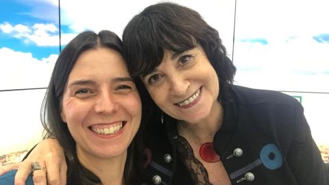 Concha Monje y Rosa Montero