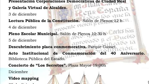 Programa de actividades para conmemorar el 40 aniversario de la Constituci&oacute;n