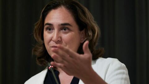 La alcaldesa de Barcelona, Ada Colau, en un acto