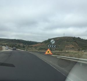 Obras de emergencia que se están ejecutando en la N-430 Obras de emergencia que se están ejecutando en la N-430