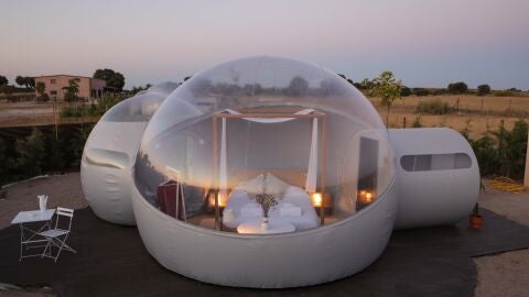 Dormir en una burbuja con vistas al firmamento