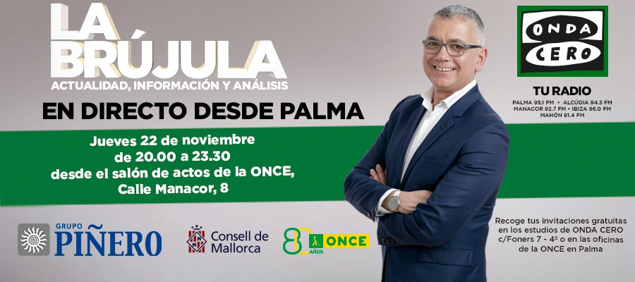 La Brújula con Juan Ramón Lucas en directo desde Palma La Brújula con Juan Ramón Lucas en directo desde Palma