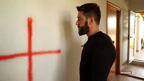 La pintada en la casa de Federico Ruffo