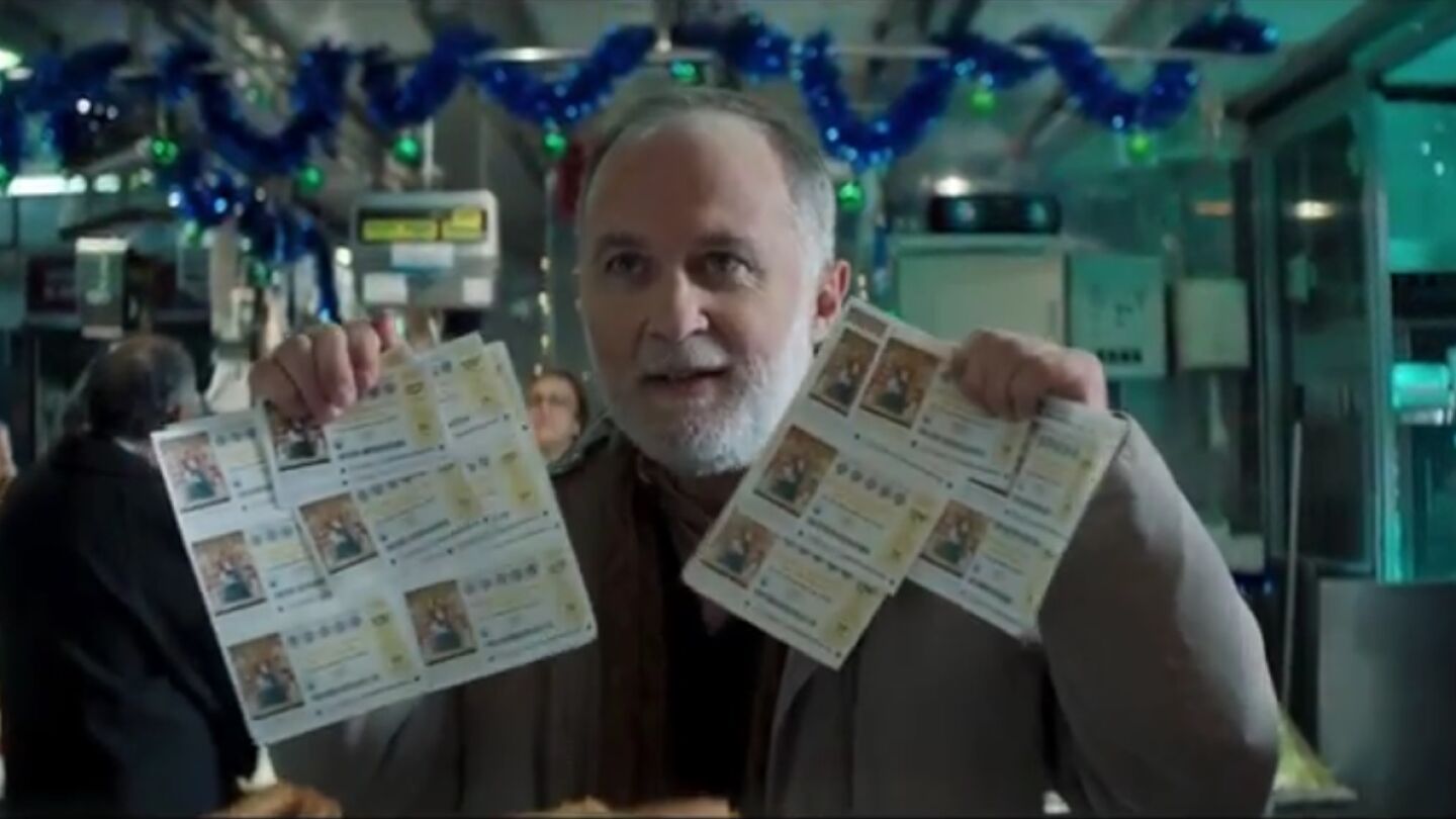 Luis Bermejo en el anuncio de Loter&iacute;a de Navidad de 2018