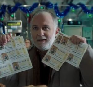 Luis Bermejo en el anuncio de Lotería de Navidad de 2018 Luis Bermejo en el anuncio de Lotería de Navidad de 2018