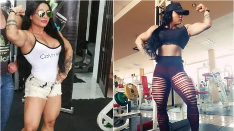 La fisioculturista Leyla Evans