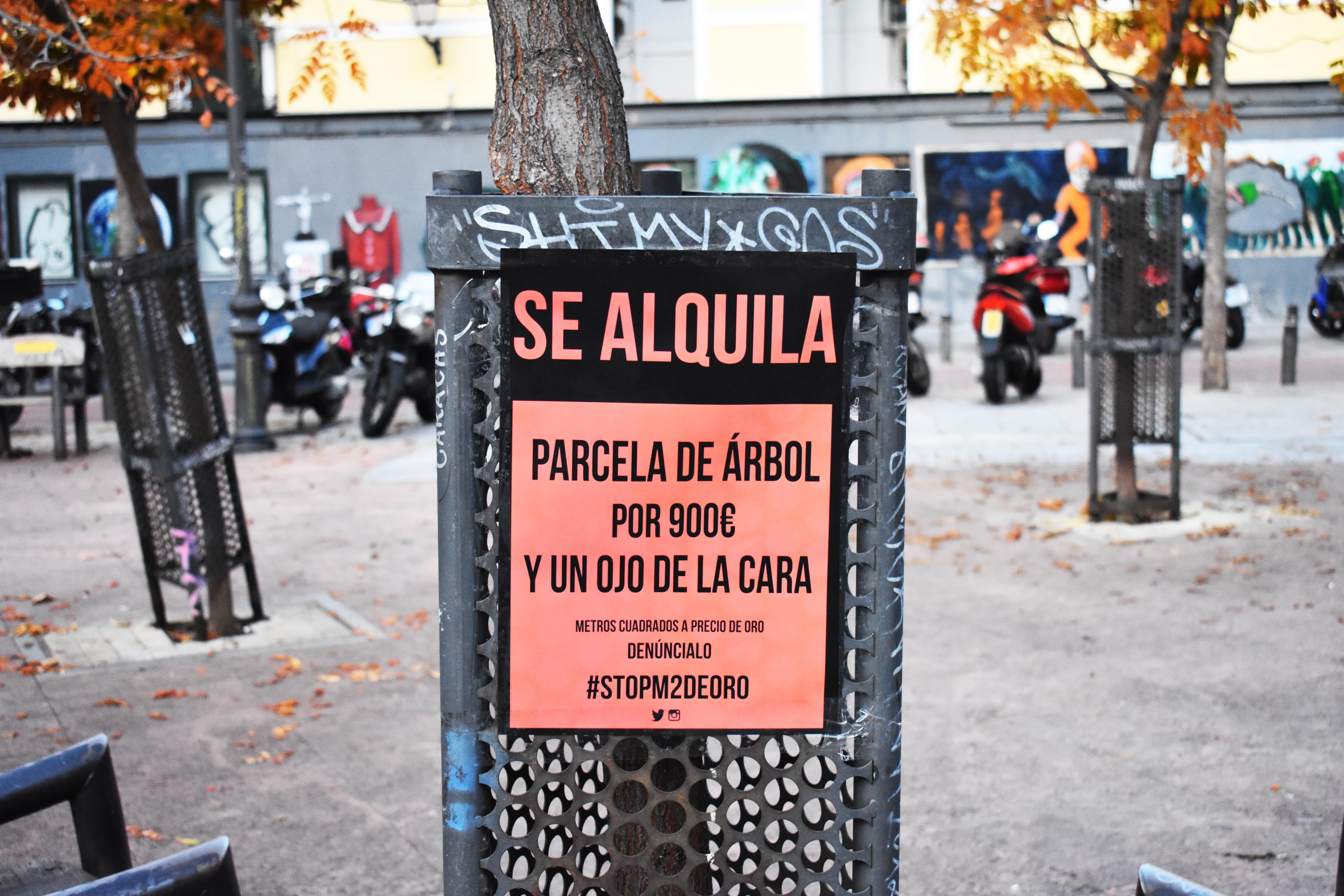 "Se alquila esquina sin ventana por 700 euros", la protesta vecinal contra la subida del alquiler en Malasaña "Se alquila esquina sin ventana por 700 euros", la protesta vecinal contra la subida del alquiler en Malasaña