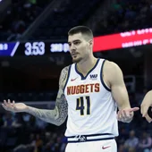 Juancho Hernangómez, durante un partido con los Nuggets Juancho Hernangómez, durante un partido con los Nuggets