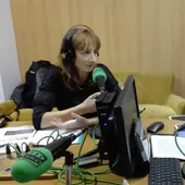 Marta Miguez en los estudios de Onda Cero Marta Miguez en los estudios de Onda Cero