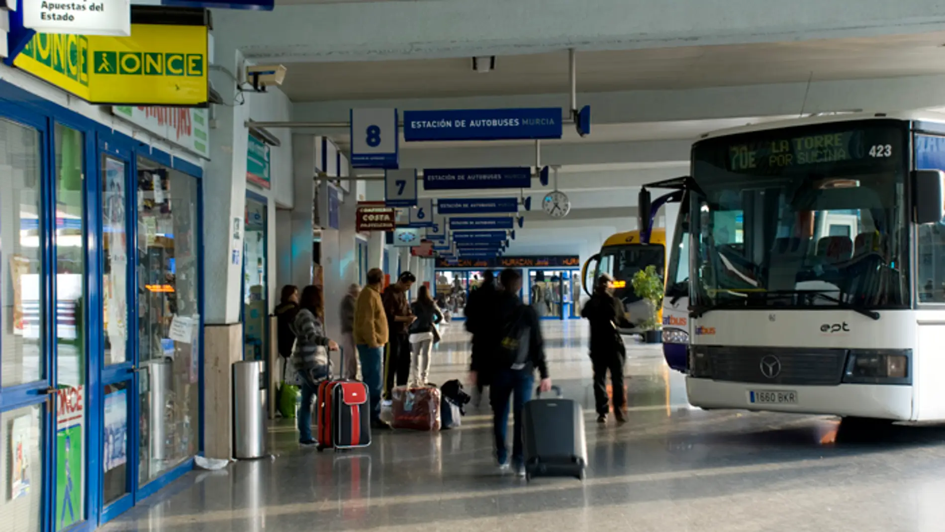 Imagen de la estación de autobuses de Murcia