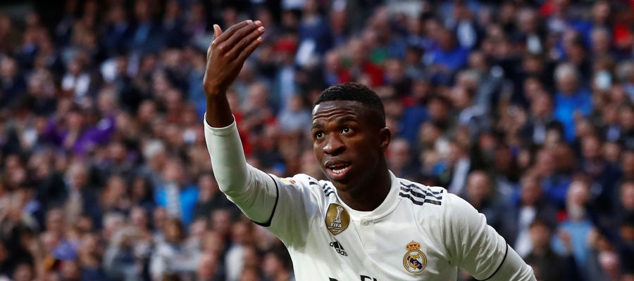 Vinicius, durante un partido con el Real Madrid Vinicius, durante un partido con el Real Madrid