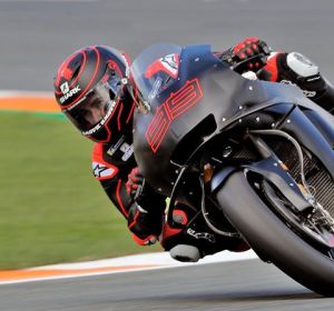 Jorge Lorenzo en su estreno con la Honda en Valencia Jorge Lorenzo en su estreno con la Honda en Valencia