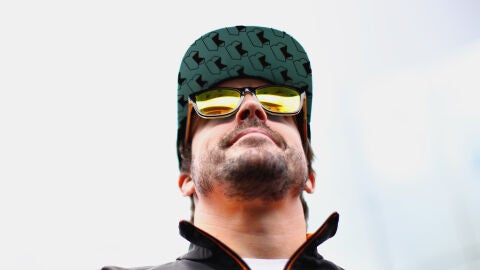 Fernando Alonso, durante el GP de Brasil