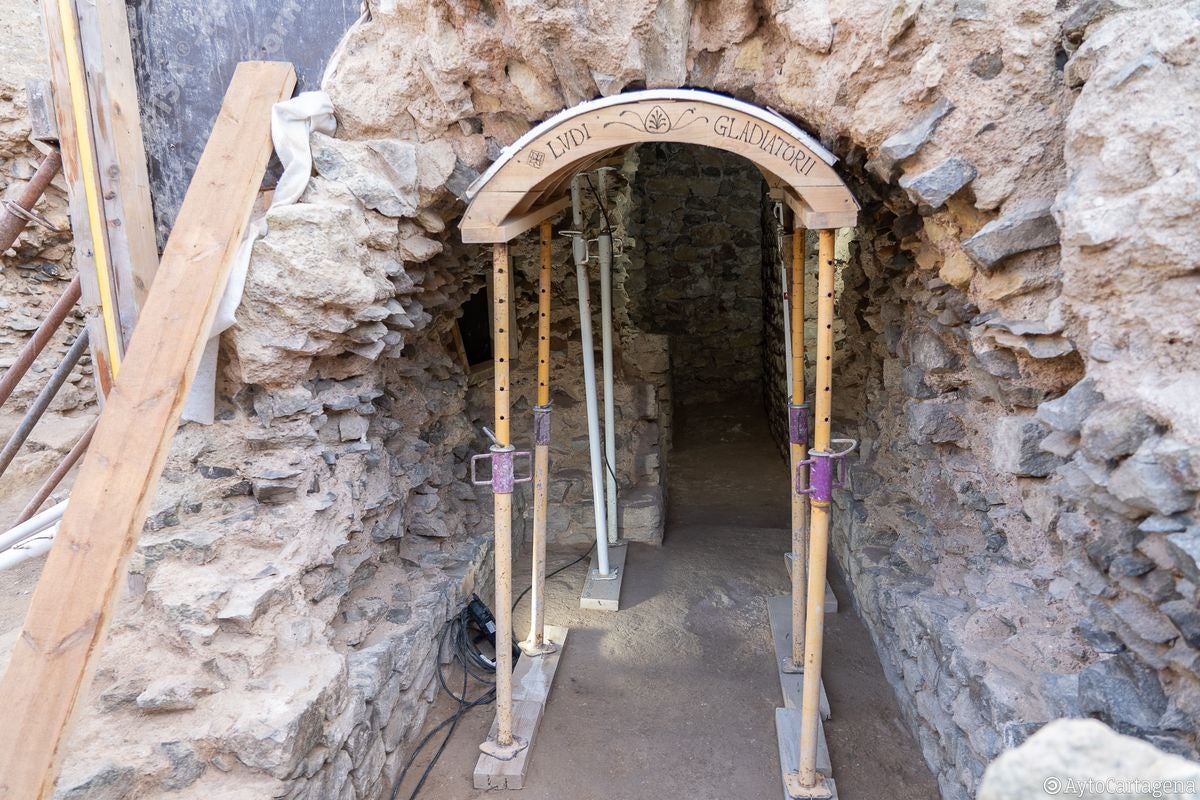 Los hallazgos del anfiteatro romano de Cartagena podrán visitarse en Navidad Los hallazgos del anfiteatro romano de Cartagena podrán visitarse en Navidad