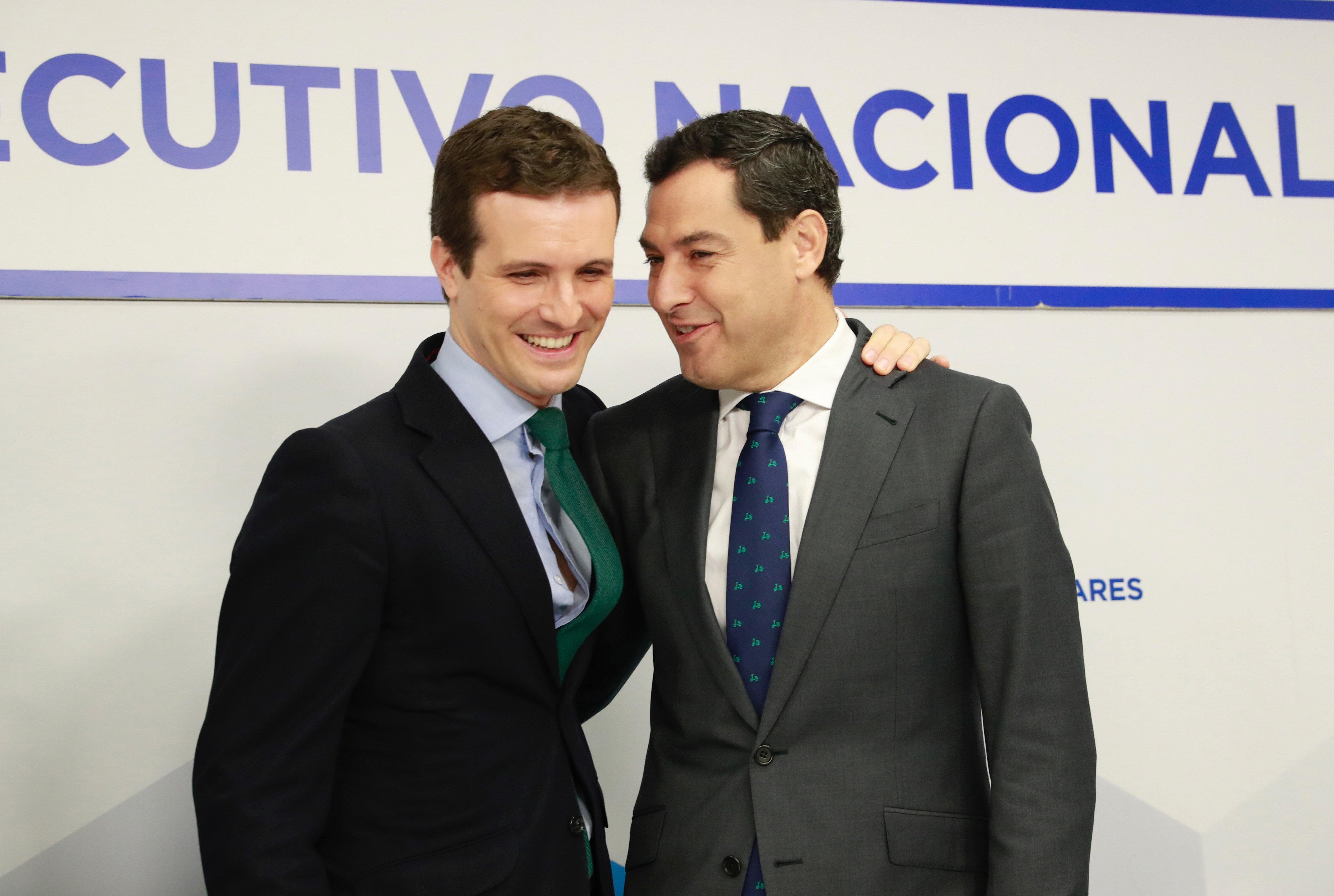 Moreno pide a Díaz que no busque imposibles y a Ciudadanos y a Vox que se avengan al pacto Moreno pide a Díaz que no busque imposibles y a Ciudadanos y a Vox que se avengan al pacto