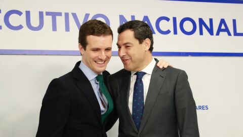 Pablo Casado y Juanma Moreno